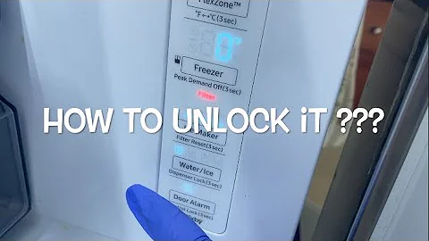 HOW TO UNLOCK THE SAMSUNG FRIDGE CONTROL PANEL ???