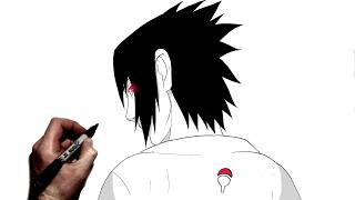 How To Draw Uchiha Sasuke Step By Step Naruto