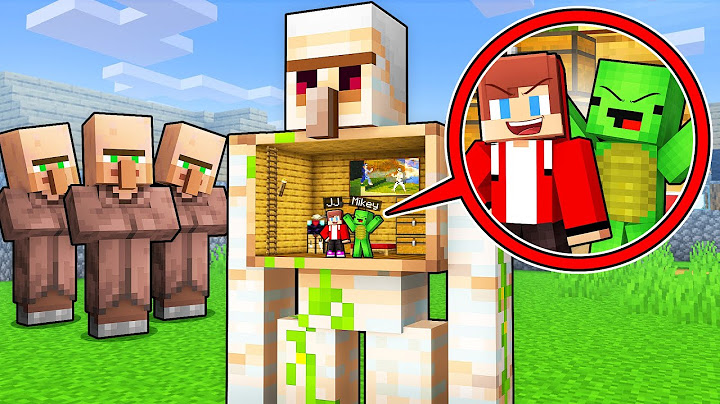 Mikey and JJ Built a Base Inside Golem To Prank Villagers in Minecraft (Maizen)