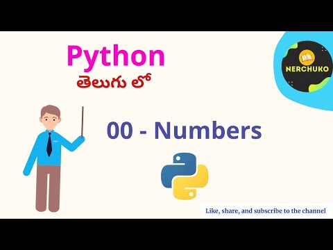 00 - Numbers in Python || Python in Telugu || Python Tutorial for beginners