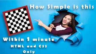 Creating Chess Board Within a Minute Using HTML and CSS Only