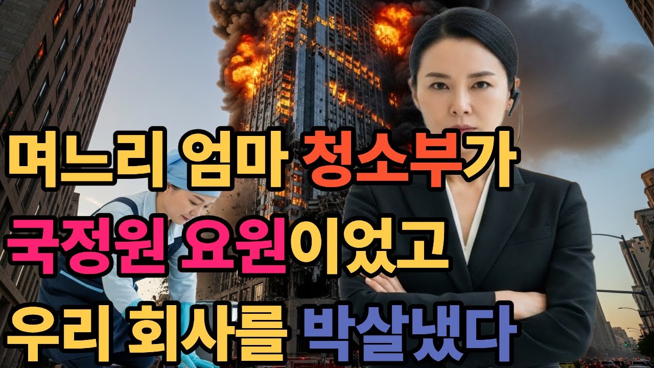우리 회사 청소부 며느리 엄마가 국정원 요원이었고 우리 회사는 완전히 무너졌다 #복수드라마 #사이다복수