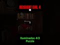 Resident Evil 4 VR 4️⃣:3️⃣ Iluminados 4:3 Puzzle Solution #re4remake #residentevil #residentevil4