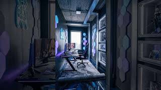 From Empty Room to Dream Gaming Room! 🤯🎮 #gamingroom #renovation #epoxy #timelapse