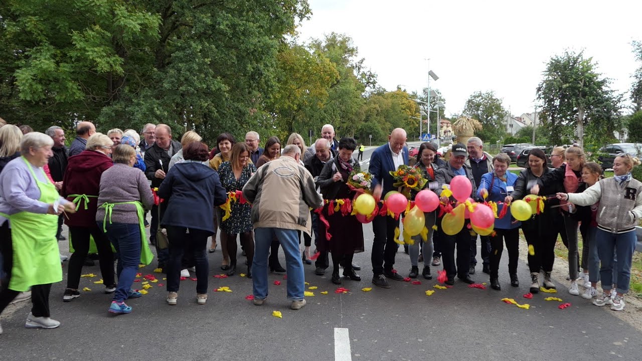 Powiat sztumski. Festyn z okazji oddania do użytku drogi Żuławka Sztumska-Dzierzgoń. Wideo