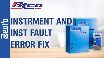 How to Fix Instrment and INST Fault on BTCO Submersible Motor Starters - Telugu Tutorial