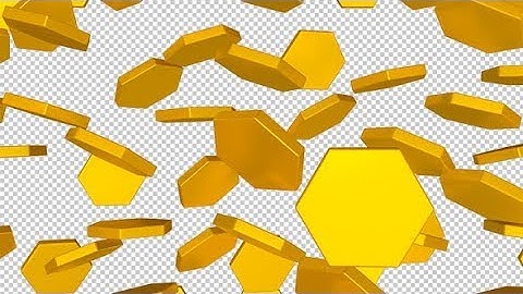 3D Slow Golden Hexagon Transition | Motion Graphics - Videohive template