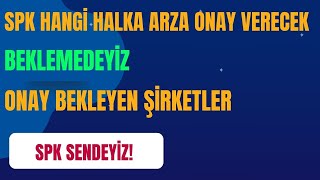 SPK HANGİ SİRKETİN HALKA ARZINI ONAYLAYACAK. HALKA ARZ ONAYI BEKLEYEN ŞİRKETLER. YORUMA YAZIN