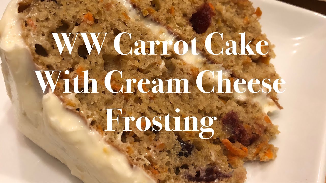weight loss over 50 WW Carrot Cake with Cream Cheese Frosting, so good! 5 Freestyle points