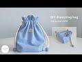 Diy drawstring bag how to make a drawstring bag