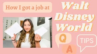 Walt Disney World job Interview questions + Tips✨