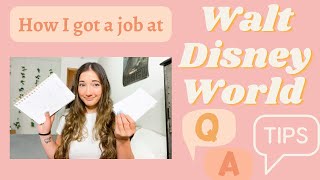 Walt Disney World job Interview questions + Tips🐭✨