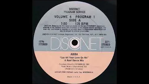 ABBA - Lay All Your Love On Me (A Raul Dance Mix)