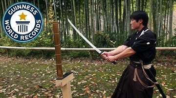 Martial Arts Master Attempts Katana World Record - Guinness World Records
