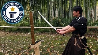 Martial Arts Master Attempts Katana World Record  Guinness World Records