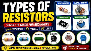 Types of Resistors Explained | Fixed, Variable, SMD & More | Electronics Basics