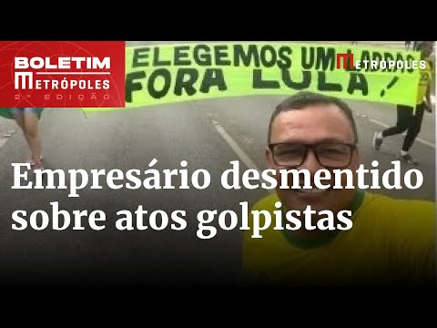 Vídeo: empresário diz que não participou de atos golpistas, mas é desmentido na CPI