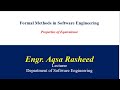Formal Methods - Properties of Equivalence