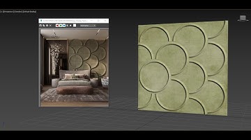 Bed Back Panel Design In 3ds Max | Esthetic Space Decor