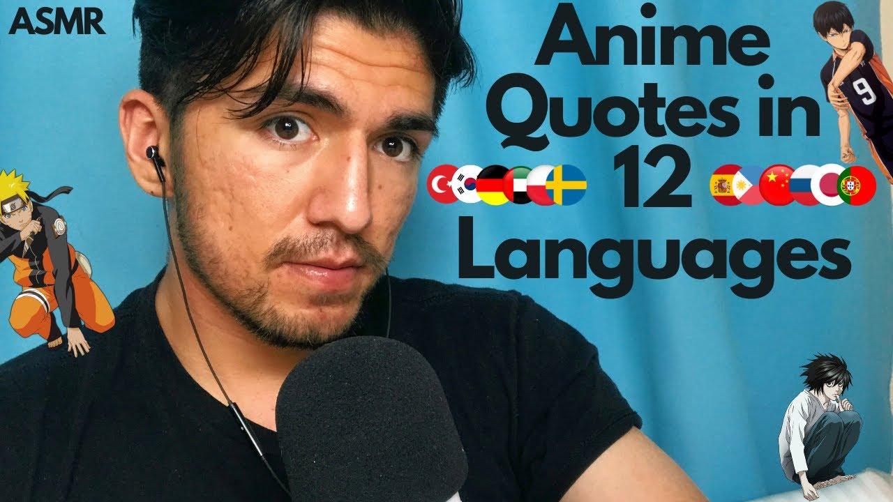 ASMR Anime Character Quotes in Different Languages