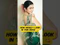 I tried Rashmika Green Dress ♥️ #youtube #fashion #chatgpt #love #rashmikamandanna