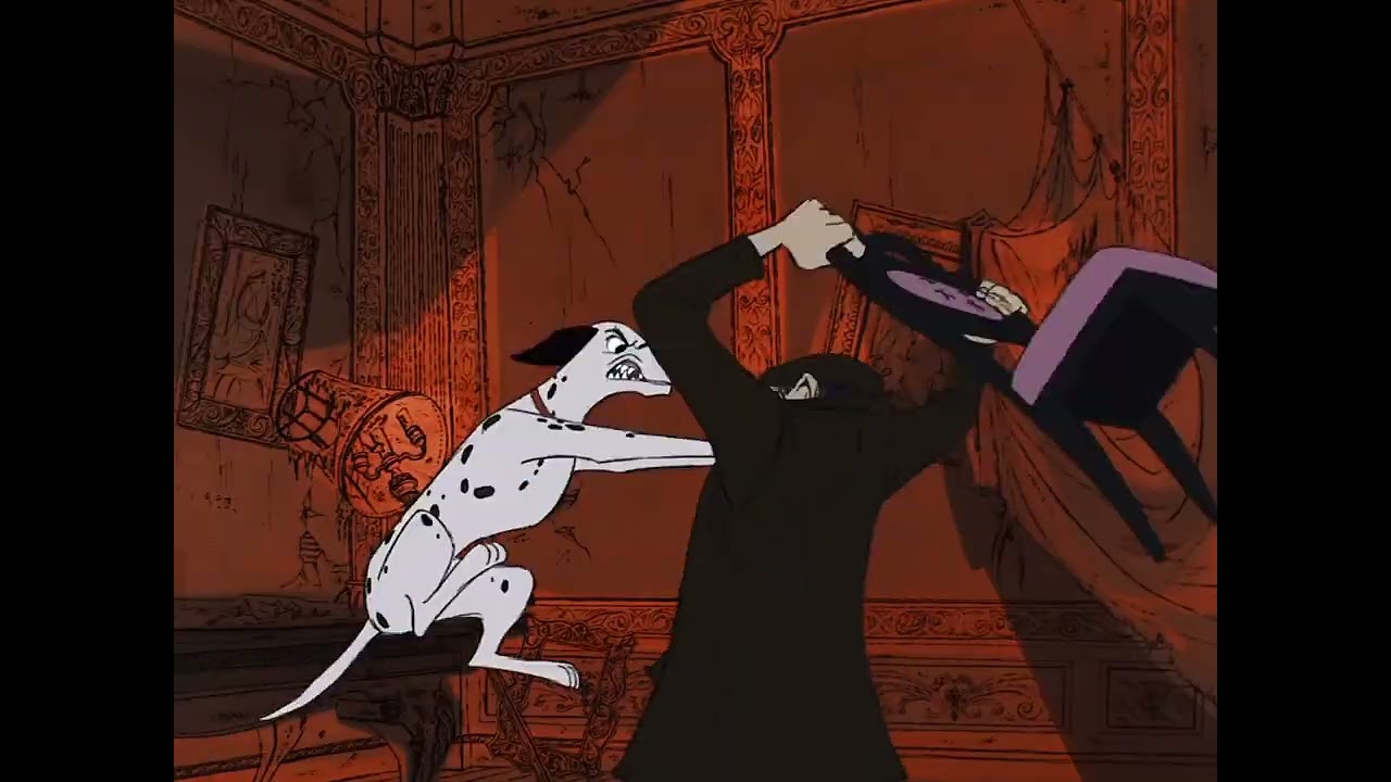 101 Dalmatians - Fight Scene (Polish) 1966