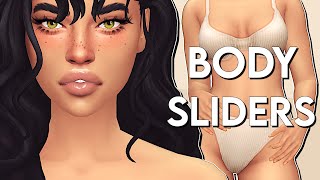 The Sims 4 | TRYING OUT BODY SLIDERS | Hip Dip, Thicker Arms & more!