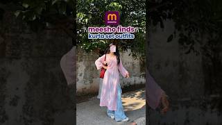 Meesho Kurta Set Outfit 😍 Budget Fashion You’ll Love 💖 #shorts