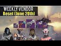 Destiny Weekly Vendor Reset! - Best Vendor Weapons (June 20th)