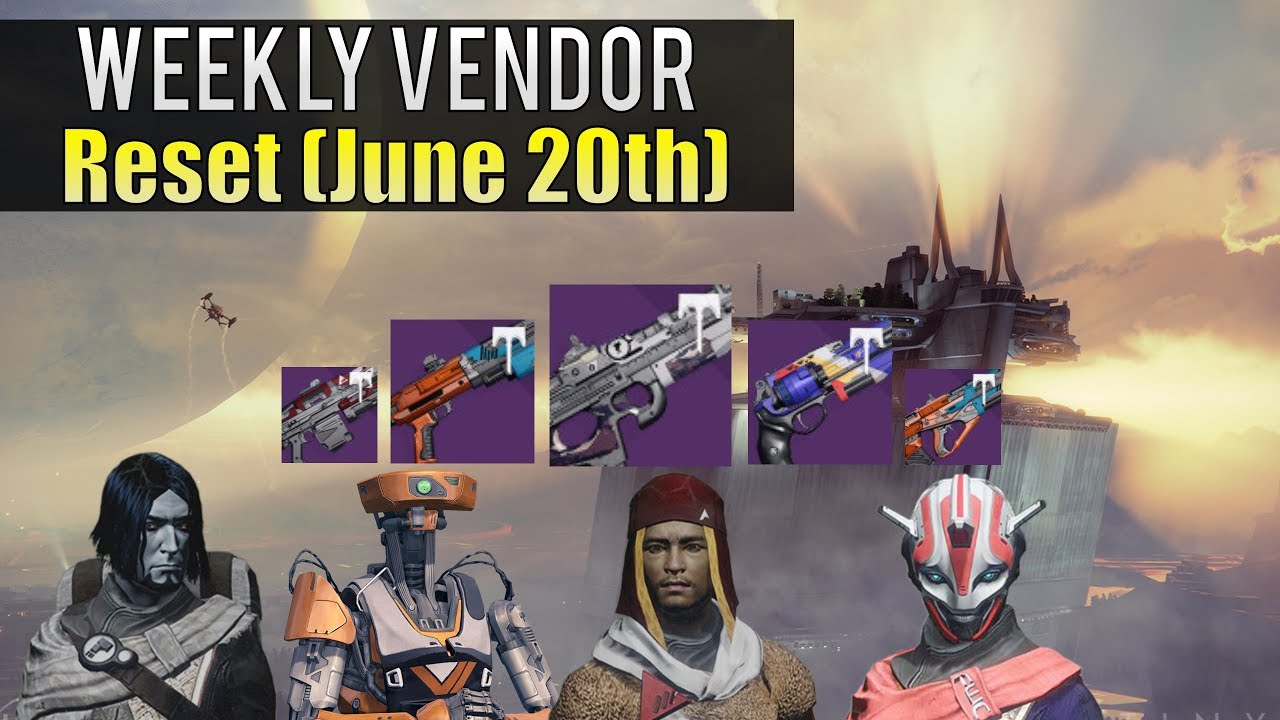 Destiny Weekly Vendor Reset! - Best Vendor Weapons (June 20th)
