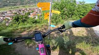 Chrizhubil trail. POV, Valais, Switzerland, eMTB