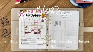 Monthly Reset | February Finance Planner Set Up | Bills Calendar & Budget Overview