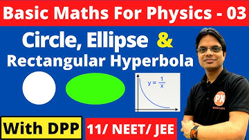 Basic Mathematics For Physics Class 11 Physics | Lec -3 | Circle, Ellipse and Rectangular Hyperbola