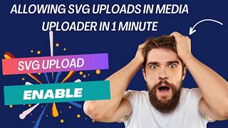 WordPress SVG upload error solution | Enable SVG Support in WordPress #sknetking #wordpress #error
