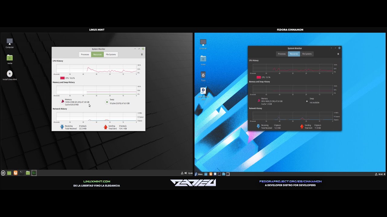 Linux Mint Cinnamon VS Fedora Cinnamon Spin YouTube