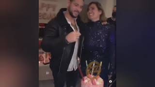 هنا شيحا تحتفل بعيد ميلادها مع حبيبها