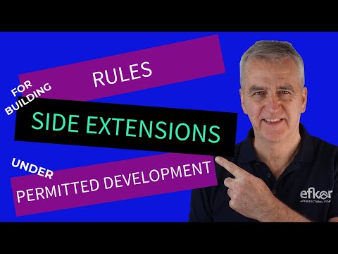 Rules for building Side Extensions using Permitted Development