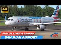 San Juan Airport Traffic- A321 Medals of Honors | B737 California One