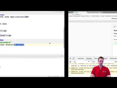 Ionic Mobile Apps | S2P11 | Adding a button to get another joke