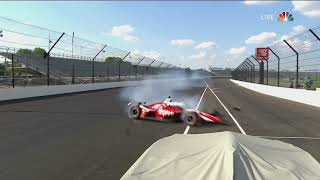 Spencer Pigot MASSIVE Crash / Takuma Sato wins the Indy 500! | 2020 Indy 500