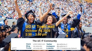 UC IT Town Hall - October 19, 2020