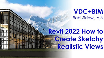 Revit 2022 How to Create Sketchy Realistic Views 4K