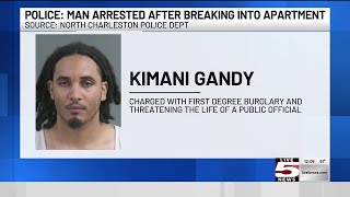 VIDEO: Man accused of breaking into North Charleston apartment, threatening officers