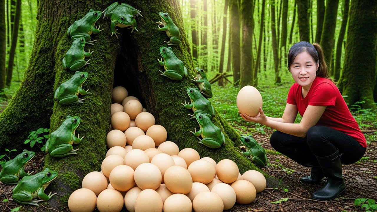 Harvesting 1000+ BIG Frogs and BIG Snails in the Countryside | Bring Them to the Market to Sell