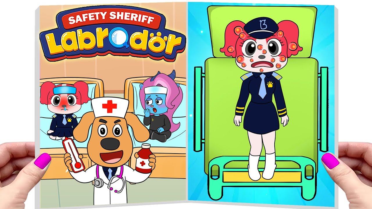 [ Paper DIY ]❤️Making Quiet Book | Sheriff Labrador... Oh No! The Thief Is Getting Away!