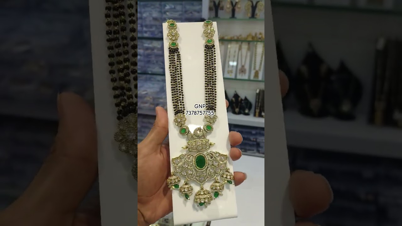 Handmade Moissanite Victorian mangalsutra