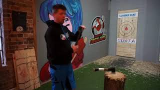 axe throwing how to do under arm & reverse throw