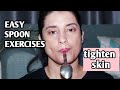 Look Younger With SPOON| Facial Exercises for Sagging Jowls, Neck and Laugh Lines| Rachna Jintaa