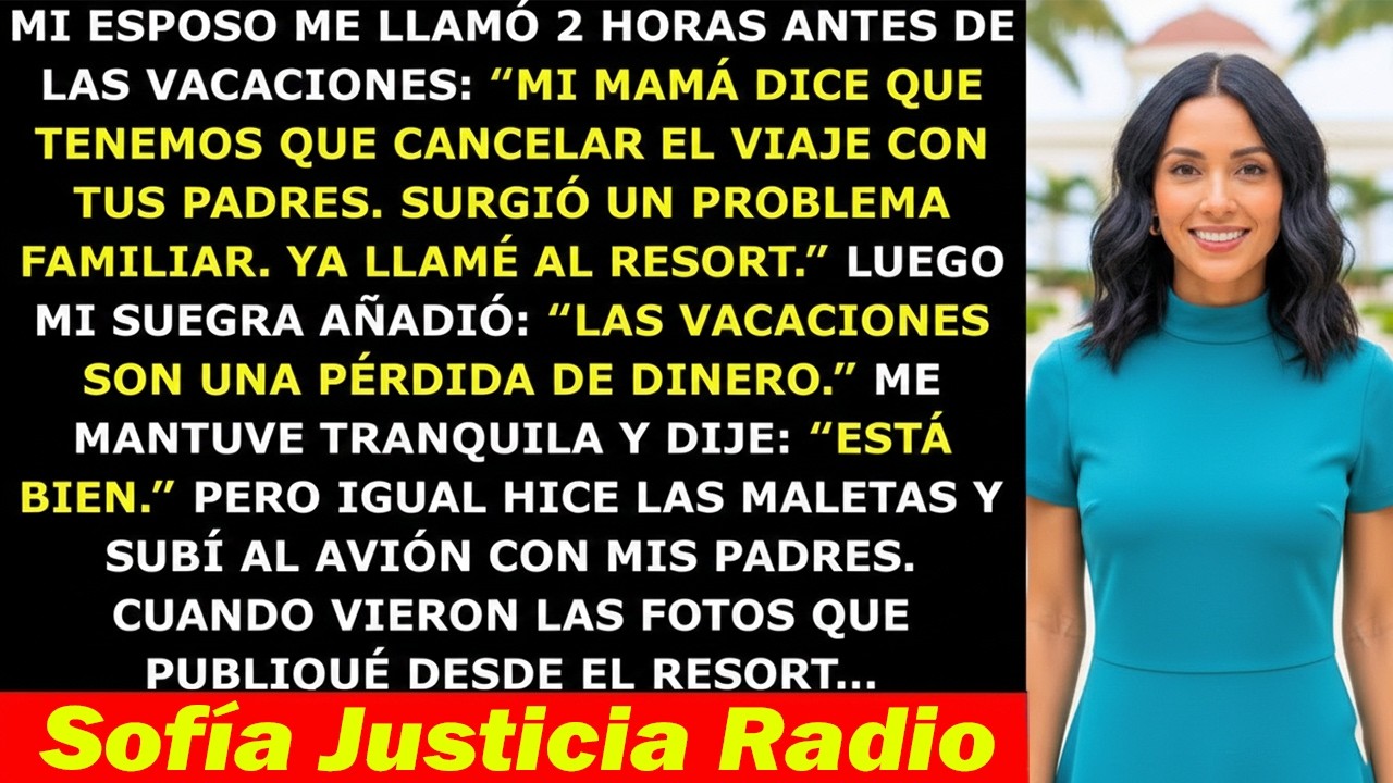 Mi Esposo Canceló Nuestras Vacaciones con Mis Padres 2 Horas Antes — Pero Llegué Igual al Resort…