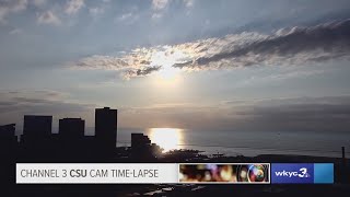 Thursday Cleveland sunset time-lapse for July 11, 2019